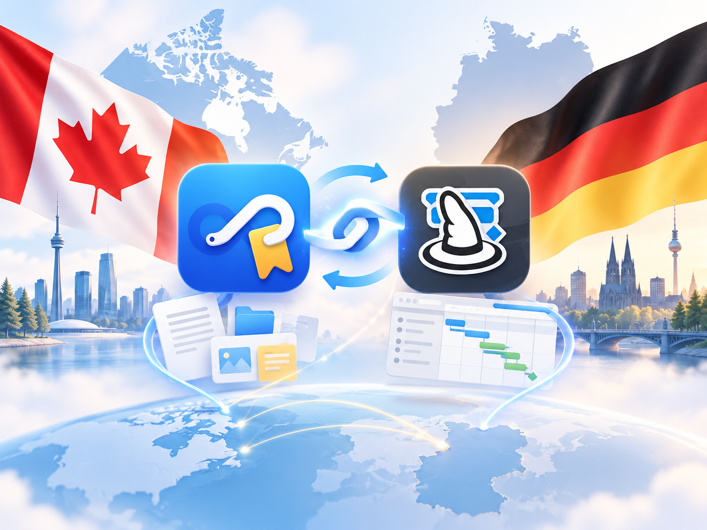 Hookmark and Merlin Project connecting Canada and Germany
